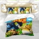 thumbnail image 5 of Pandilla de la Jungla Conjunto de sábanas temático, trío de piezas, cómodo y amigable con la piel, diseño único, regalo de decoración para el hogar para familiares, amigos y fans,135cm *200cm, 5 of 6