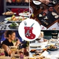 thumbnail image 5 of Bolsa de cubiertos con calcetín navideño, juego de cubiertos con calcetín navideño, suministros de decoración para mesa de fiesta de Navidad, 12 Uds., 5 of 5