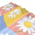 thumbnail image 3 of Yayeee Shower Curtain with Hooks 72"x72" Waterproof Fabric Bathroom Hanging Decor, Light Blue Daisy, 3 of 5
