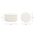 thumbnail image 5 of Pemberly Row 36" Round Upholstered Storage Cocktail Ottoman Ivory White Boucle, 5 of 8