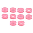 thumbnail image 1 of Lot de 10 inserts pour Coiffure, en silicone Doux Rose, 1 of 8