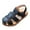 Black, variant on Odeerbi 2025 Boys Sandals Children Boys Sandals Summer Hollow Causal Soft Bottom Baby Flat Beach Shoes