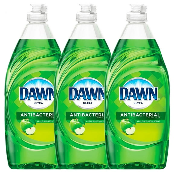 Dawn Ultra Antibacterial Hand Soap, Dishwashing Liquid, Apple Blossom 532 ML (Pack of 3)