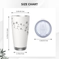 thumbnail image 4 of Daiia Dandelion Blowing In The Wind Printed 20oz Insulated Coffee Cup with Straw Topper, Fully Spill Proof Travel Coffee Mug, Stainless Steel Tumbler for Work Home Outdoor Car-Straw Three-piece Set, 4 of 8