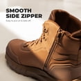 thumbnail image 5 of NORTIV 8 Composite Toe Boots for Men ASTM F2413-24 Safety Work Boots Lightweight Anti-Fatigue Non-Slip with Zipper for Warehouse Construction, Terrascope-nano, 5 of 8