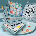 NEWCE Children‘s Checkers Flying Chess Gobang Colosseum Chess Game