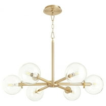 Quorum Lighting - Rovi - 6 Light Chandelier In Mid-Century Modern Style-14