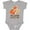 AC-Heather Grey, variant on My Gram Loves Me Fox Grandchild Boys or Girls Baby Bodysuit