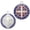 Blue, variant on 2-Piece Saint Benedict Cross Medal Set, Vintage Catholic Home Blessing