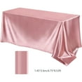 thumbnail image 3 of Inerposs Elegant Satin Tablecloth, High-End Banquet Table Cover, Wedding Decoration Tablecloth, Stylish Dining Table Protector, Versatile Cloth for Family Gatherings, 3 of 6