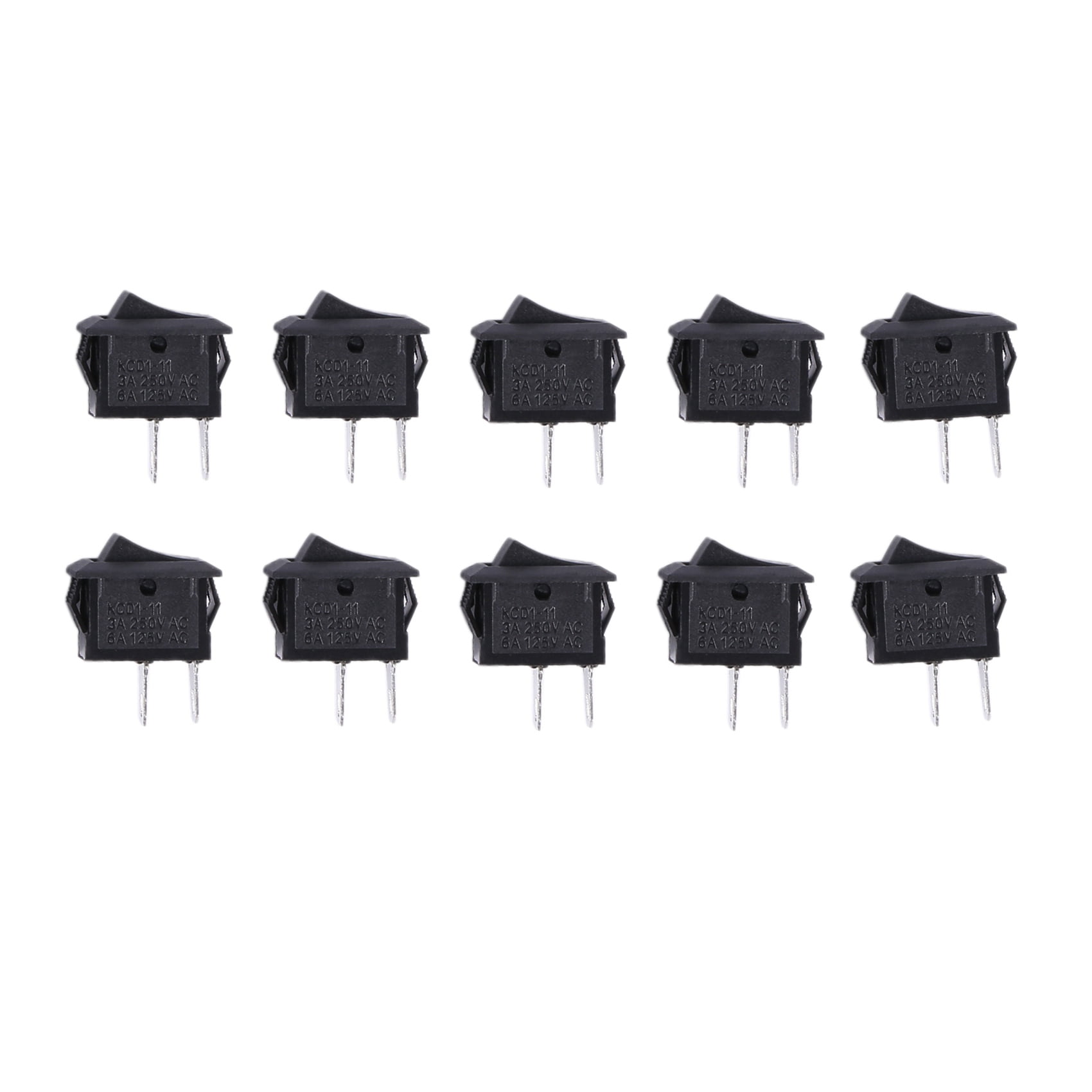 10-x-ac-250v-3a-2-pin-on-off-i-o-spst-snap-in-mini-boat-rocker-switch
