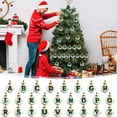 thumbnail image 1 of Bola Decorativa 26 Adornos Colgantes Navideños Con Forma De Bola De Letras, De Plástico Irrompible Con Purpurina Dorada, Personalizados Para Árboles Y Coronas (1 Unidad) Rkxzt, 1 of 9