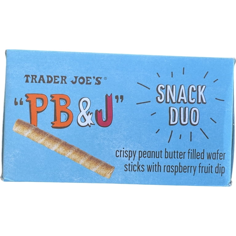 Trader Joe's PB&J Snack Duo, crispy peanut butter filled wafer