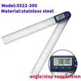 thumbnail image 2 of 200mm Electronic Protractor Stainless Steel Digital Angle Ruler Inclinometer Angle Finder Digital Angle Gauge ,Long Lasting, 2 of 5