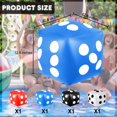 thumbnail image 2 of Juego de dados inflables Mototo Jumbo de 32 cm para interiores y exteriores, 4 unidades, 2 of 7