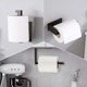 thumbnail image 5 of (Plata) Portarrollos de papel higiénico, Portarrollos de papel higiénico no poroso, Portarrollos de papel de acero inoxidable para baño, cocina, 5 of 5