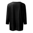 thumbnail image 5 of CIENVNSTG USA 250 Shirt Anniversary USA Shirt Women 250th Celebration Flag Print 1776-2026 Tshirt 3/4 Sleeve Shirts for Women Black M, 5 of 5