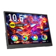thumbnail image 1 of Moniteur Portable pour Ordinateur Portable, Rallonge d'Écran 10,5 Pouces 1920x1280P Moniteur de Voyage IPS 3:2, 500 Nits, 2000:1, avec Support Réglable à 45 Pouces,, 1 of 9