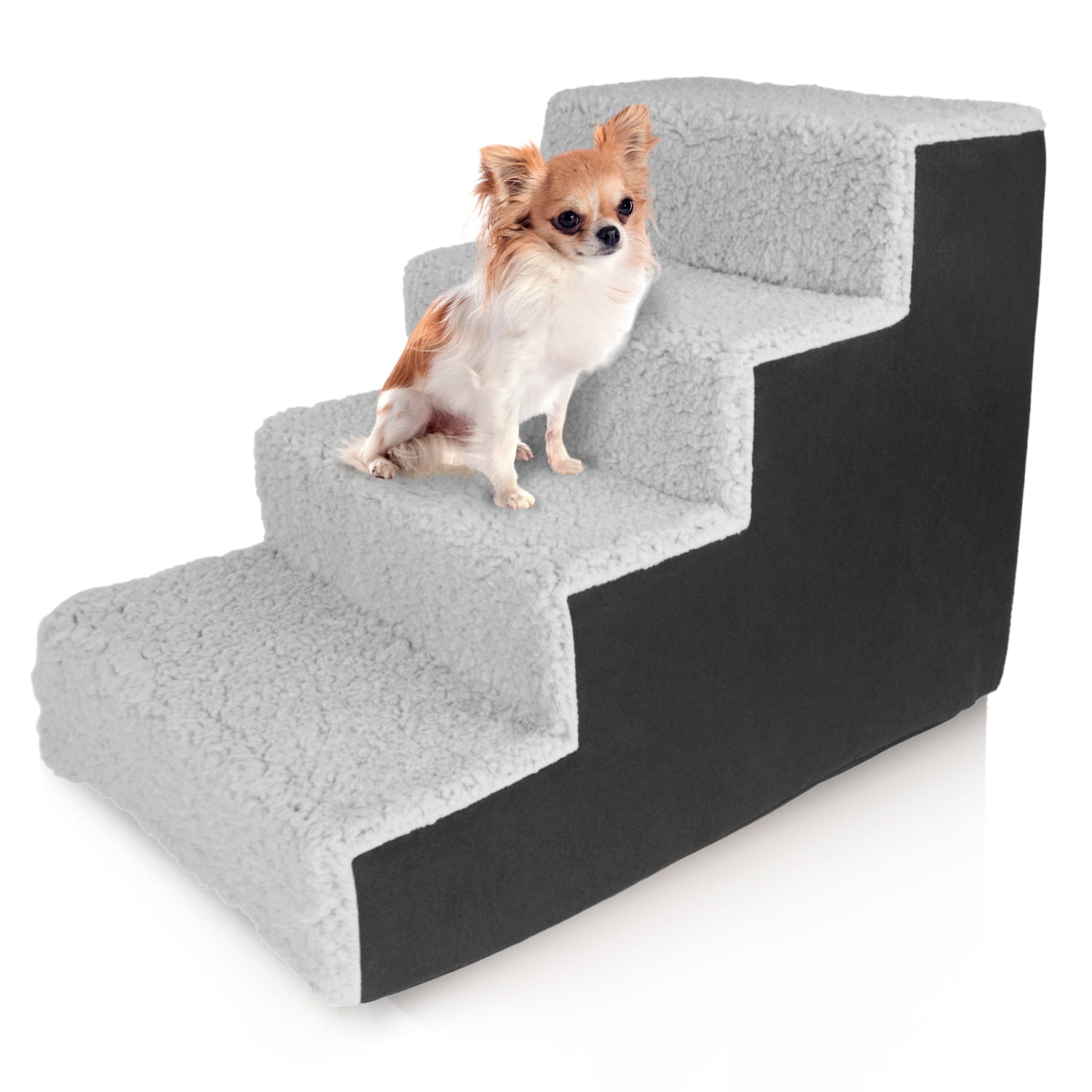 Precious Tails Deluxe High Density Foam 4 Step Pet Stairs for Dogs and Cats Durable Lightweight and Portable Staircase for Easy Mobility Assistance Walmart