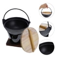 thumbnail image 6 of Minkissy Black Camping Cooking Pot Lightweight Portable Synthetic Material Outdoor Cookware Set, 6 of 8