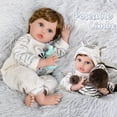 thumbnail image 5 of Aori Lifelike Reborn Baby Dolls 22 Inch Real Life Baby Boy That Look Real in Soft and Weighted Body with Zebra Best Birthday Gift Set, 5 of 5