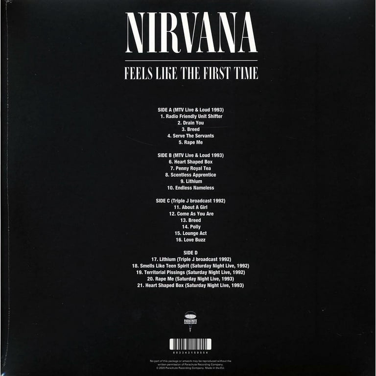 Nirvana * Feels Like the First Time [Vinyl Record] - Walmart.com
