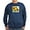 Navy, variant on CafePress - Modern Vintage Sunflower Sweatshirt - Classic Crew Neck Sweatshirt