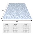 thumbnail image 3 of KLL Gray White Floral Pattern Fleece Throw Blanket,Fleece Throw Blankets for Couch & Bed All Season Use-50"x40", 3 of 7