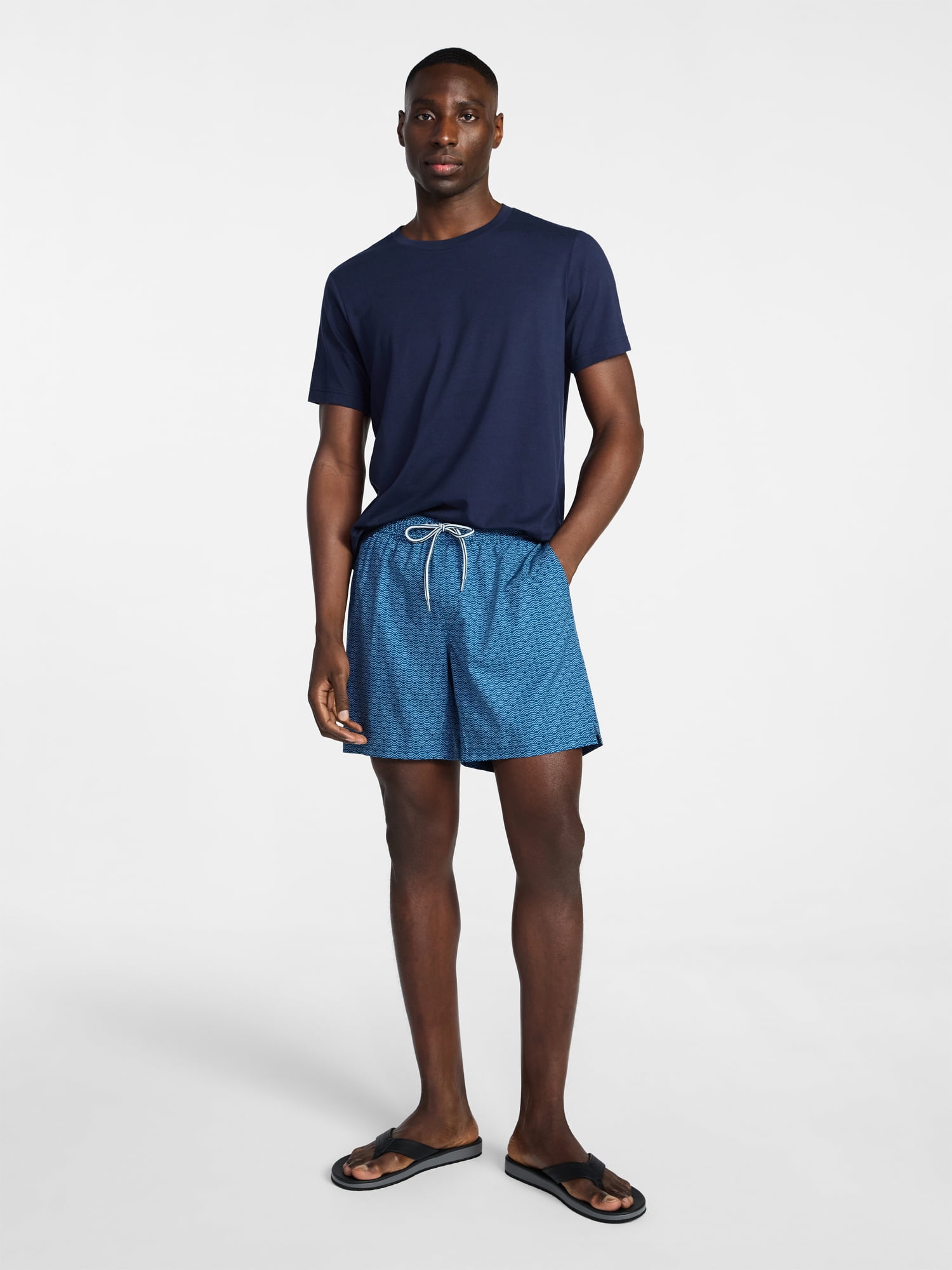 George Men's and Big Men's Performance Lined Swim Trunks, 5" Inseam, Sizes S-3XL