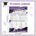thumbnail image 2 of 50 Pcs Graduation Party Decorations 2022 Who Knows The Graduate Best Game Cards Congrats Grad Graduation Party Decor Par, 2 of 7