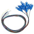 SC/UPC Fiber Pigtail Cable Sigle Mode 12Cores SC Square Head with PVC