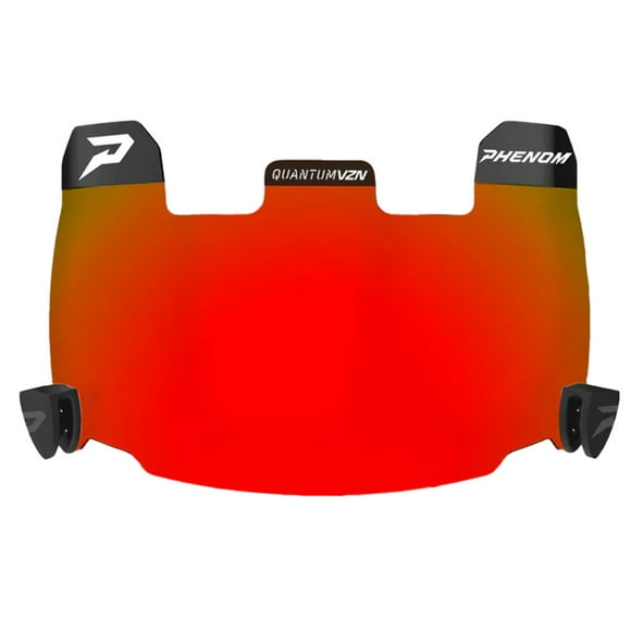 Magma Red Football Visor - QVZN 1.0 by Phenom Elite