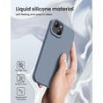 thumbnail image 5 of Designed for iPhone 15 Case, Silicone Phone Case [Military Grade Drop Protection] [Anti-Scratch Microfiber Lining] Silicone Ultra Slim Cover Shockproof Phone Cases 6.1 inch, Lavender Gray, 5 of 14