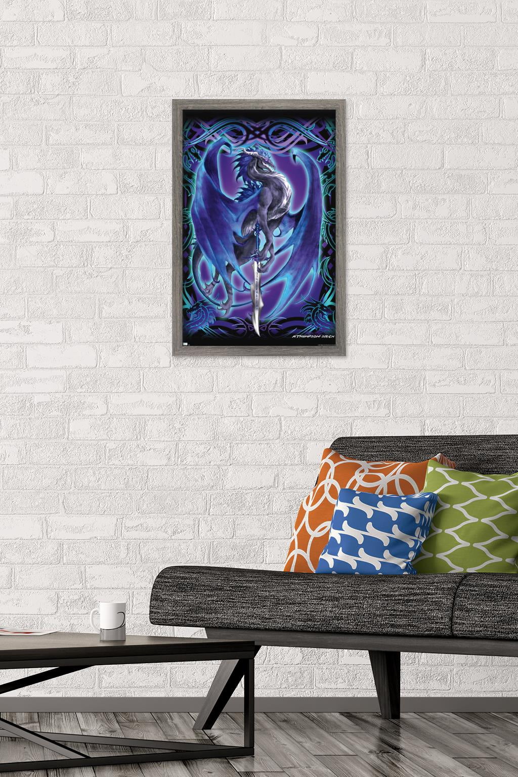 Ruth Thompson - Dragonblade Stormblade Wall Poster, 14.725" x 22.375", Framed