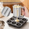 thumbnail image 4 of 30 OZ Pancake Batter Dispenser with Viewing Window Stainless Steel Batter Dispenser for Baking Cupcakes,Muffins,Cooking,Crepes,Waffles (Stainless Steel)$$Home Decor, Kitchen, & Other, 4 of 8