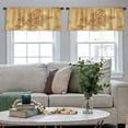thumbnail image 4 of LALILO Kitchen Curtain Valance Vintage Europe Map With Rod Pocket Window Curtain 52"x 18" Set of 2, 4 of 5