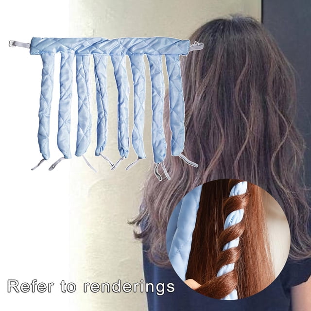 Rizadores de pelo suaves sin calor Colcomx Big Azul