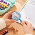 thumbnail image 6 of Darzheoy Pencil Sharpener, Double Hole Sharpener with Lid and Cover, Random Color Handheld Sharpener, Compact Drawing Tool, Portable Aesthetic Stationery for Home, Office, Desk, Art, 6 of 6