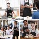 thumbnail image 5 of 4-piece chef's apron, black apron with 2 pockets, men's and women's, 5 of 5