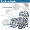thumbnail image 6 of Renewold Hawaii Palm Tree Blue Recliner Seat Cover Comfy Couch Slipcover 4 Pieces Stretch Recliner Chair Cover Fitted Reclining Chair Slipcover with Elastic Bottom and Pocket, 6 of 8