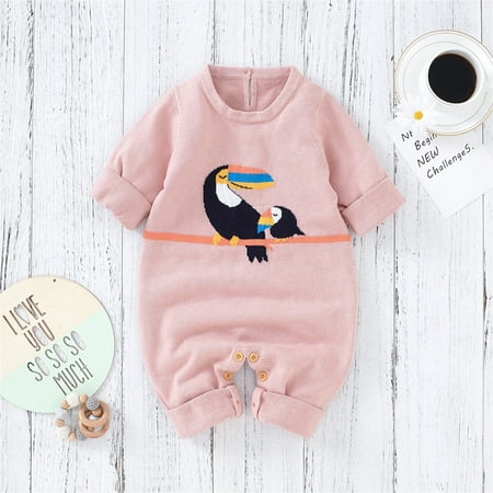 

Hunpta Newborn Infant Boy Girl Cartoon Knitted Sweater Baby Jumpsuit Romper Cotton 1 Piece Outfits Clothes
