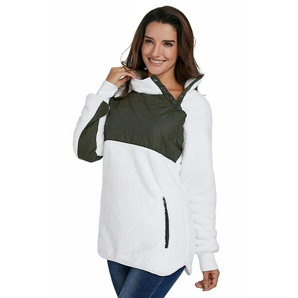 Asymmetrical snap pullover new arrivals