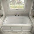 thumbnail image 3 of Streamline N-4320-745-BL 72 in. x 36 in. Acrylic Soaking Drop-In Bathtub in Glossy White, With External Drain in Matte Black, 3 of 12