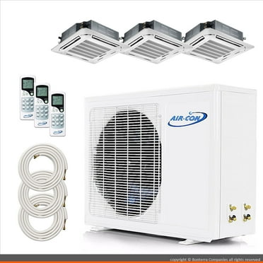 Air-Con Mini Split Air Conditioner Heat Pump Multi 3 Zone 9000 9000 12000 BTU