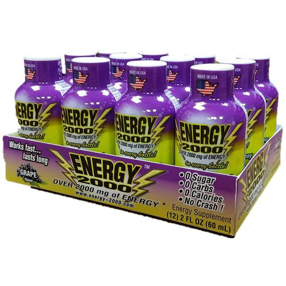 Energy 2000 Drink Shot Grape