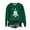 #290-Green, variant on Craaazy Women's Round Neck Cute Paw Print Long Sleeve Shirt Casual Pullover Tops Gifts