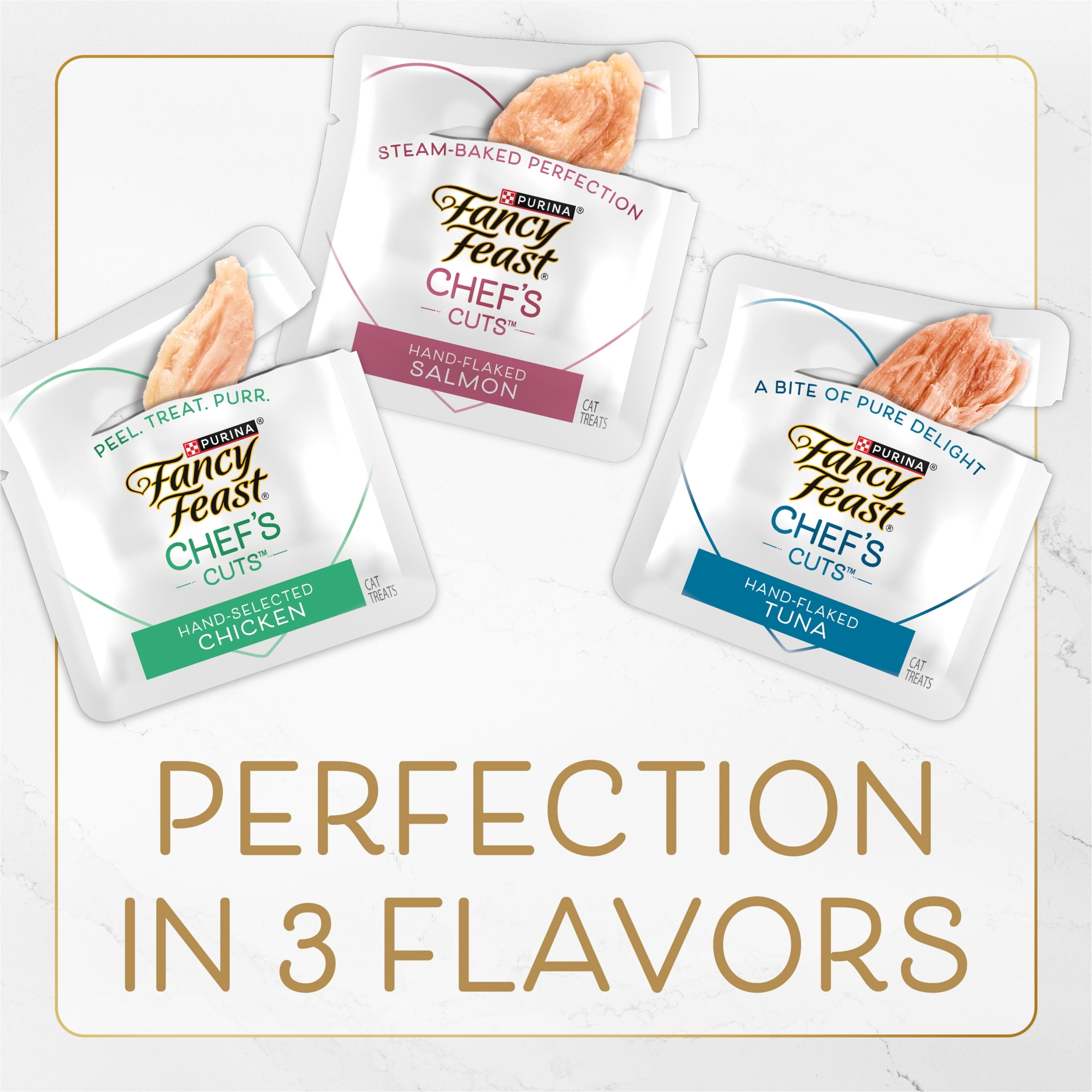 Purina Fancy Feast Chef’s Cuts Real Chicken Natural Soft Cat Treats, 1.06 oz.