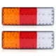thumbnail image 2 of Luz trasera en forma de V, 2 luces indicadoras de 12 V y 75 LED para remolque de camión, luz indicadora de marcha atrás y freno trasero, integración perfecta, 2 of 9