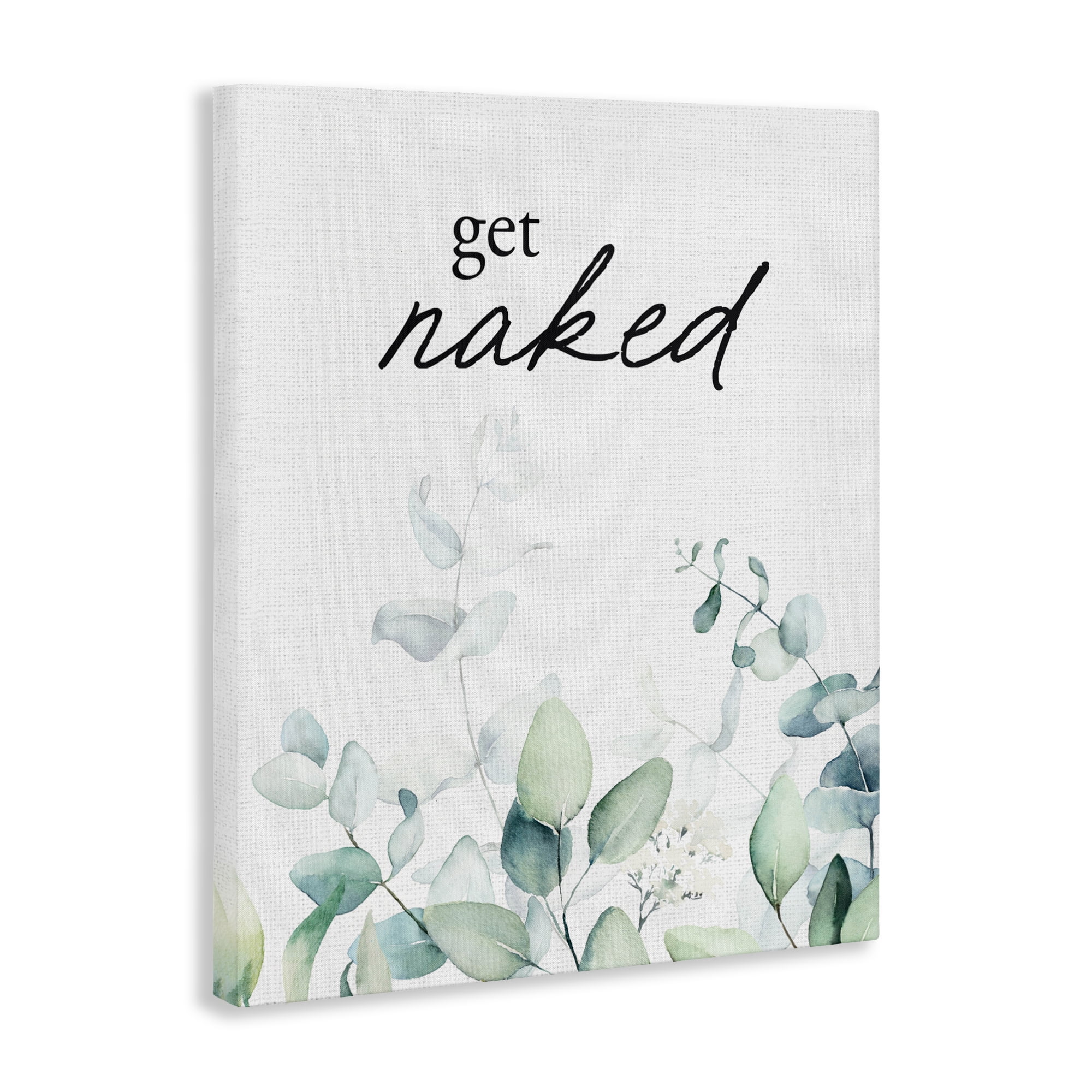 Get Naked Minimal Herbs Canvas Wall Art, design by Lettered and Lined