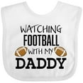 thumbnail image 3 of Inktastic Watching Football with My Daddy Boys or Girls Baby Bib, 3 of 4